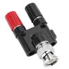Male To 4MM Binding Posts Banana Plug Jack Coaxial Adapte Connector BNC Male Terminals