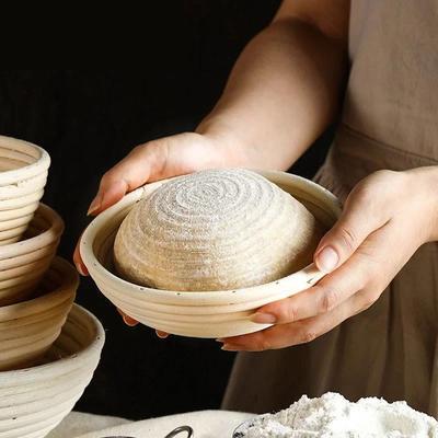 Корзина для расстойки хлеба из ротанга, овальная, из натурального ротанга, плетеная, для брожения теста, закваска, корзина для хлеба Banneton, инструменты для выпечки