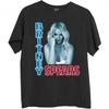 Унисекс Взрослая Футболка с Неоновым Принтом Britney Spears