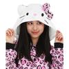 SAZAC Character Fleece Kigurumi, One Size Fits All, Sanrio Leopard Kitty