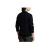 Polo Ralph Lauren FW22 Plaid Crew Neck Pullover Sweatshirt Men Sweatshirt Dark-Blue 710878845-001