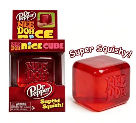 Schylling NeeDoh Nice Cube Сенсорная игрушка-сквиш с супер-плотной текстурой для снятия стресса и тревоги Сенсорный инструмент Игрушки-антистресс