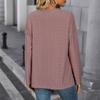 Женская одежда Мода Повседневные топы Рубашки Модный и Повседневный темперамент Осень Женская Блузка с длинным рукавом Однотонная Вязаная Жаккардовая Женская