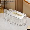 Luxury Tissue Box Home Living Room Coffee Table Creative High-End Tissue Holder Multifunctional Remote Control Storage Paper Box