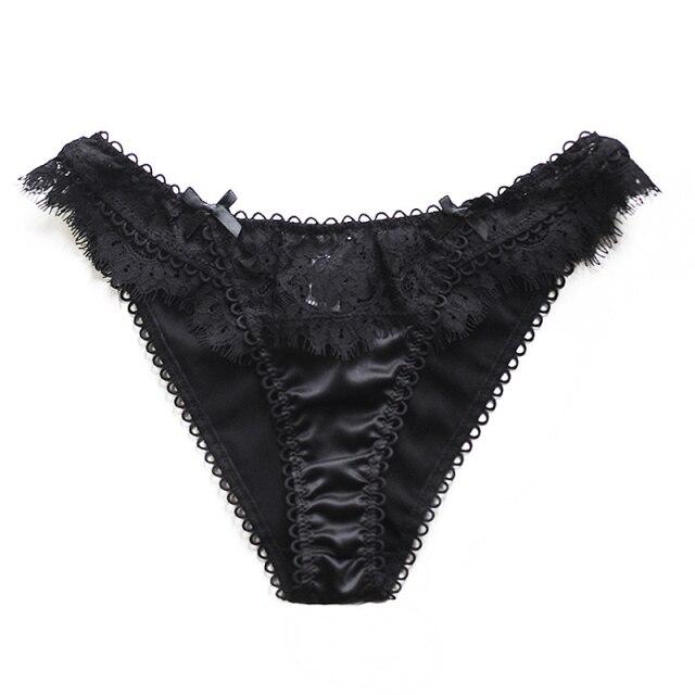 CINOON Sexy Eyelashes Lace Panties Women Underwear Low-waist Lingerie Embroidery Breathable Underpants Female G String Intimates