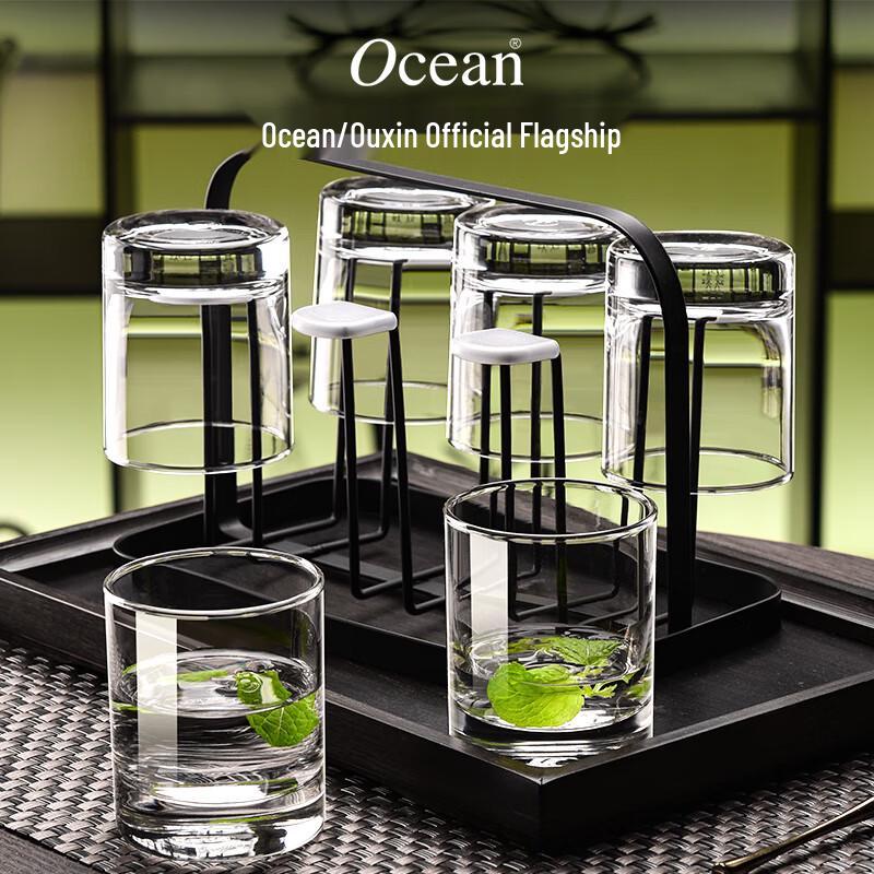 Ocean Imported Heat-Resistant Glass Drinking Cup Set