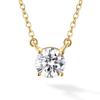 Gift from New York Necklace Moissanite Single 1ct 18K Yellow Gold Processing Brand Women Women's