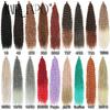 Ariel Hair Synthetic Twist Crochet Curly Hair 30Inch Water Wave Braid Hair Ombre Blonde Brown Deep Wave Braiding Hair Extensions
