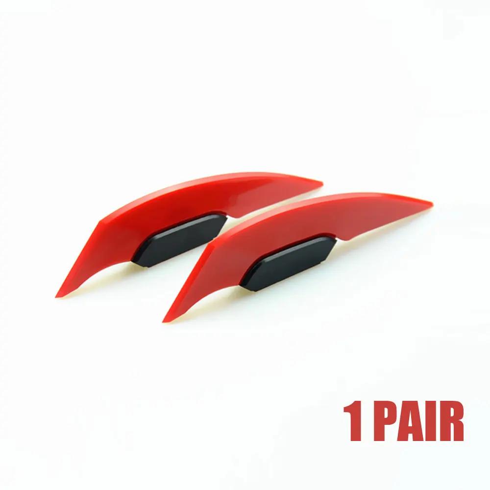 2Pcs Motorcycle Winglet Aerodynamic Spoiler Wing with Adhesive Motorcycle Decoration Sticker Universal Motorbike Scooter Sticker