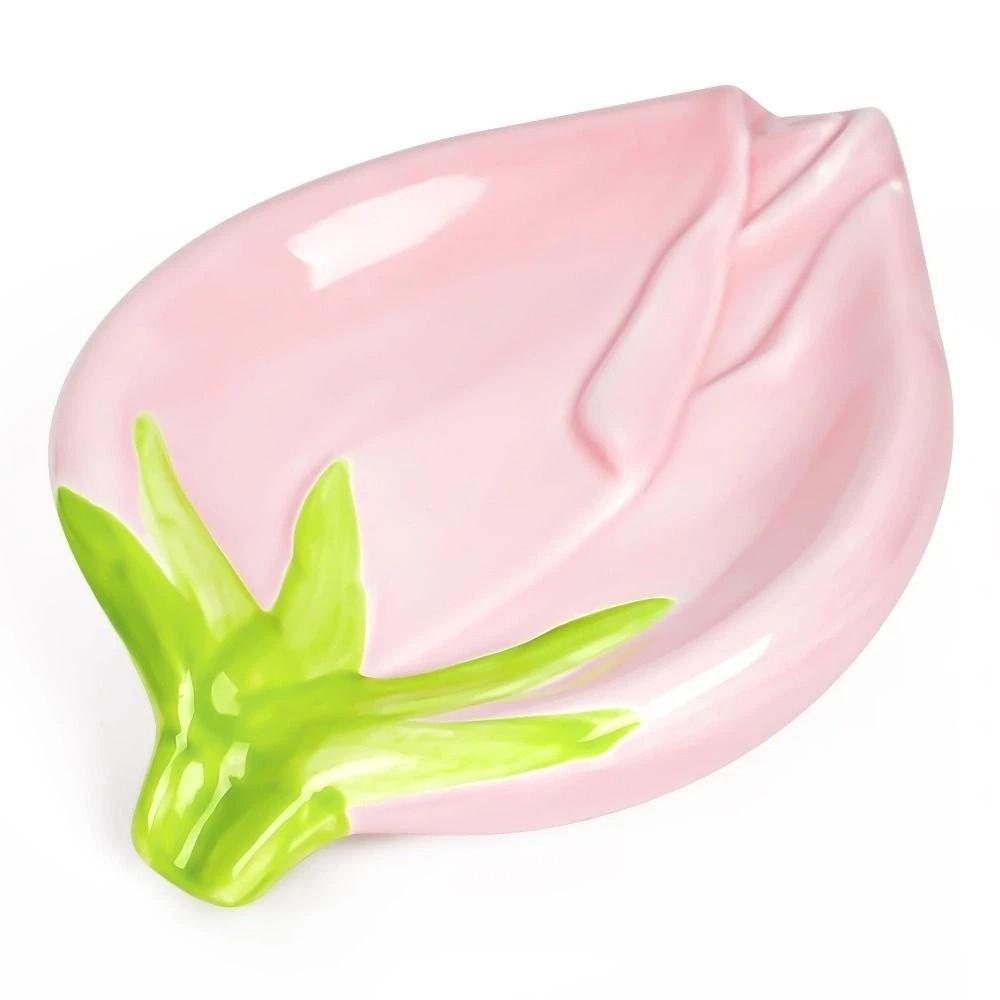 Leaf Shaped Design Soap Drainage Rack Light Luxury Style Draining Soap Holder  Kitchen Sink