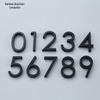 3D выпуклая металлическая номерная табличка для двери – для дома, отеля, стены и цифровая вывеска-наклейка