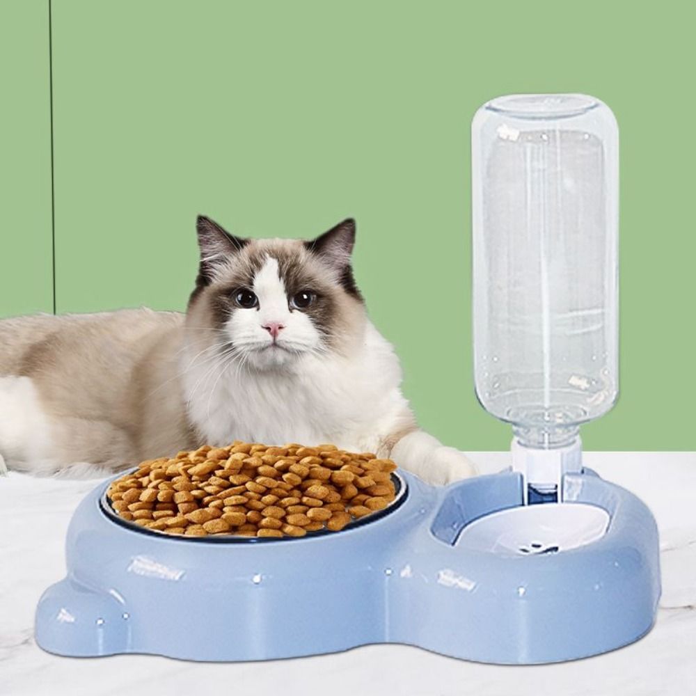Detachable Cat Automatic Feeder Dual-purpose Pet Bowl Water Supply Accessories