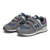New Balance Амортизирующие Низкие Детские Беговые Кроссовки Серый Синий Детские PV574KGN