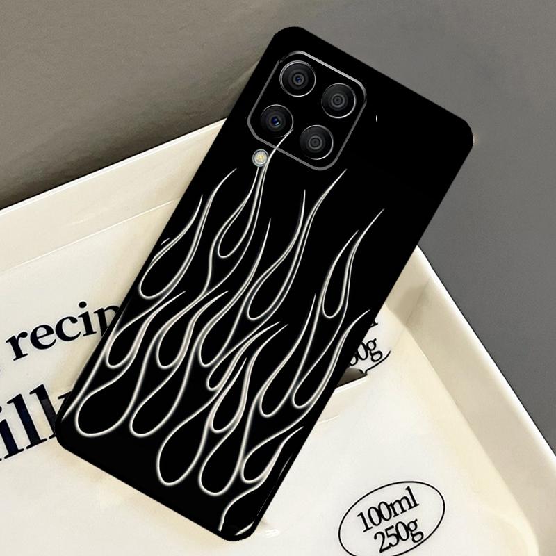 Синий Красный Огонь Огненный Чехол Для Samsung Galaxy M21 M31 M14 M34 M54 M33 M16 M36 M56 M53 M13 M12 M32 M52 M15 M55 M35