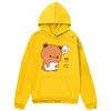Funny Dudu Is Missing His Bubu Panda Bear Couple Hoodies Girl Kawaii Tops Women Cute Print Sweatshirt Men Clothes