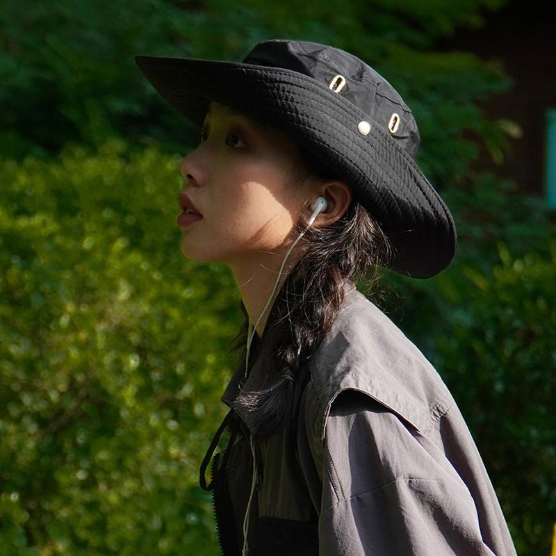 Высококачественные шляпы-ведра с защитой от солнца, широкополые шляпы с регулируемым шнурком-ведром