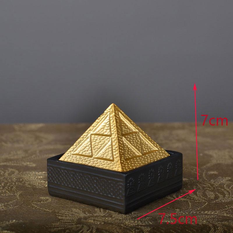 Cross-Border Egyptian Mummy Pyramid Figurine - Pharaoh Coffin Souvenir Craft Ornament