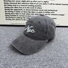 Big head circumference NYC embroidery cap women's spring and summer versatile soft top baseball cap ins trendy brand sunscreen visor
