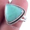 Natural Chrysoprase Gemstone Handmade 925 Sterling Silver Gift Ring S.8.5" R4r93