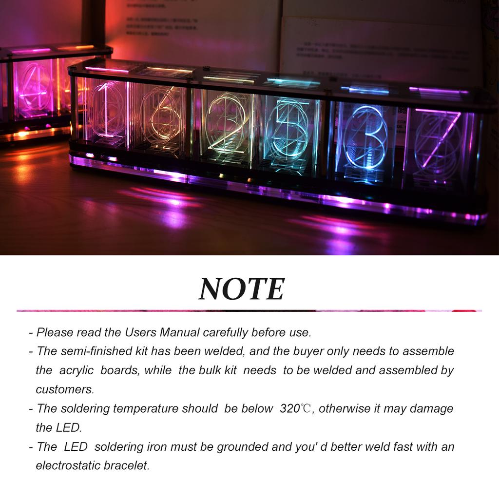 DS3231 Комплект цифровых светодиодных будильников с большим шрифтом, 6-значным дисплеем, электронные часы, большой объем музыкального спектра