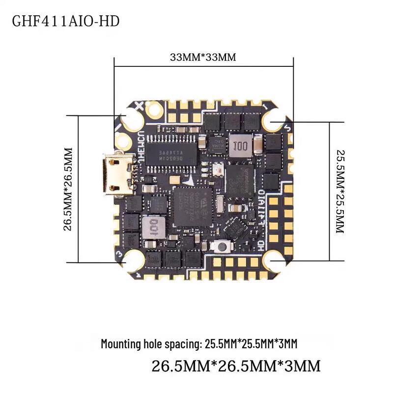 JHEMCU GHF411AIO-HD F411 AIO Brushless Flight Controller