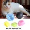 5pcs Magic Roller Balls No Toxic Automatic Dog Cat Balls Interactive Toys Automatic Pet Toy with 4 Plush Caps for Home Cleaning