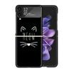 Милый котенок Мультяшный прозрачный чехол для телефона Samsung Z Flip 7 6 5 4 3 Galaxy ZFlip7 ZFlip6 ZFlip5 ZFlip4 ZFlip3 5G Чехол с принтом Z