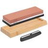 Набор точильных камней uxcell Whetstone Set Grit с бамбуковой основой, угловой направляющий брусок, 1 набор из 4 предметов, 3000/8000, двухсторонний, нескользящий