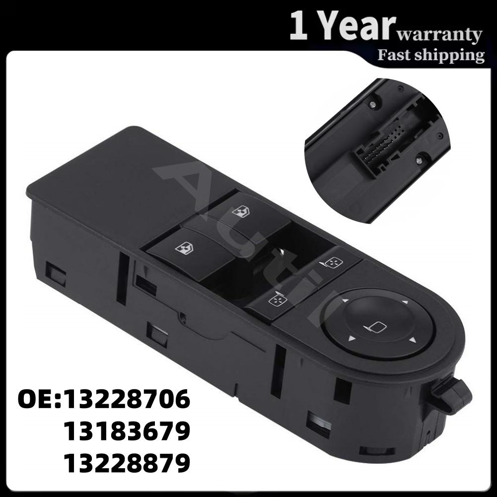 Master Power Window Switch for Opel Astra H 2005-2010 Zafira B 2005-2015 Glass Lifter Button 13228706 13183679 13228879