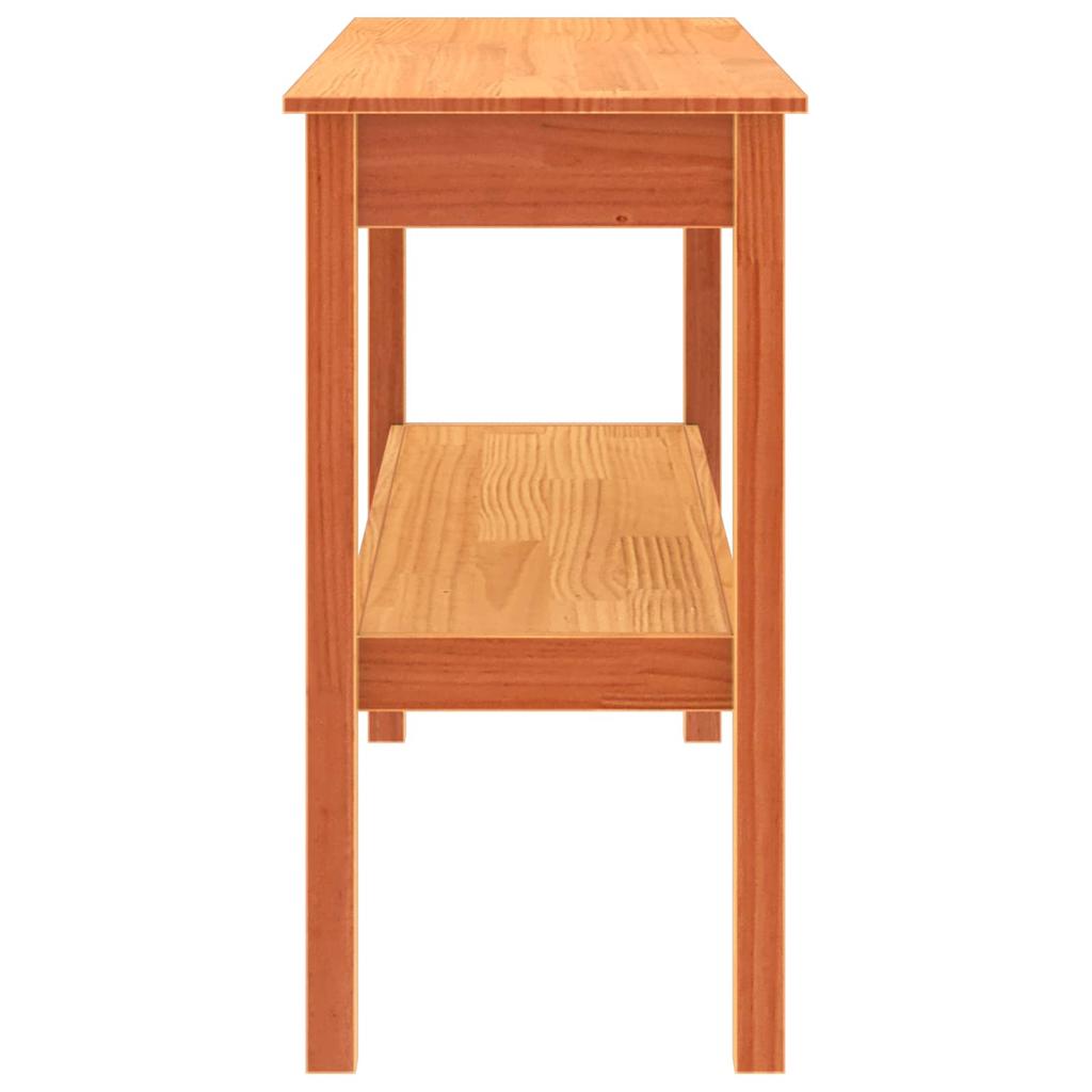 Console Table Wax Brown 110 x 40 x 75 cm Solid Pine Wood