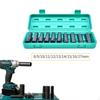 10x 1/2" Drive Impact Socket Set Portable Inner Hexagon Professional High Hardness Car Maintenance