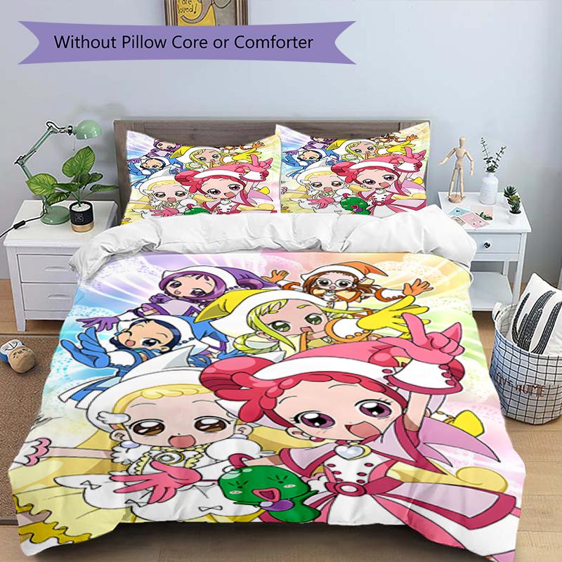 3pcs DoReMi1 Design Cover Set - HD Printed Bedding with 1 Cover and 2 Pillowcases - Perfect for Home and Dorm Decor