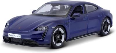 Burago Porsche Taycan 2019 Металлическая модель автомобиля, Масштаб 1/24, Синий [Импортный]