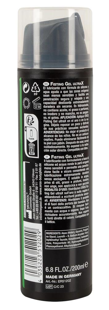 EROS - UltraX Silicone-Water Lubricant for Fisting 200ml