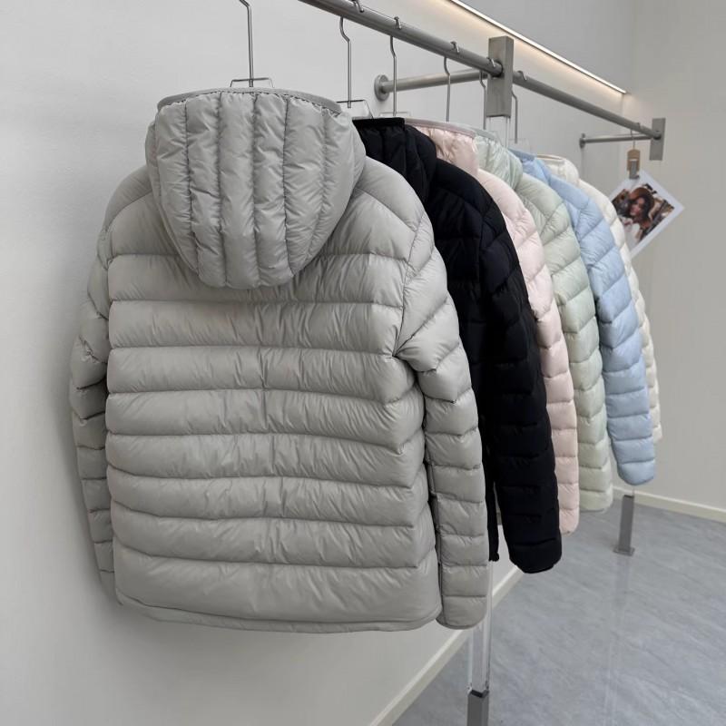 Womens Short Hooded Down Jacket Lightweight Warm Winter Coat 90% White Duck Slim Fit Casual Outdoor