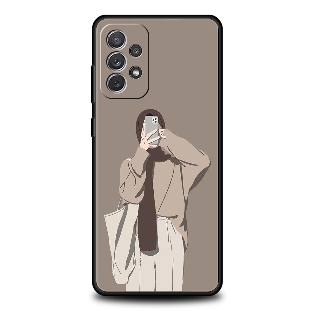 Чехол для телефона Samsung Galaxy A15 A13 A51 A71 A41 A31 A21S A03S A05 A35 A32 A55 A23 A25 A33 A53 A73 5G Мусульманская Арабская Девушка
