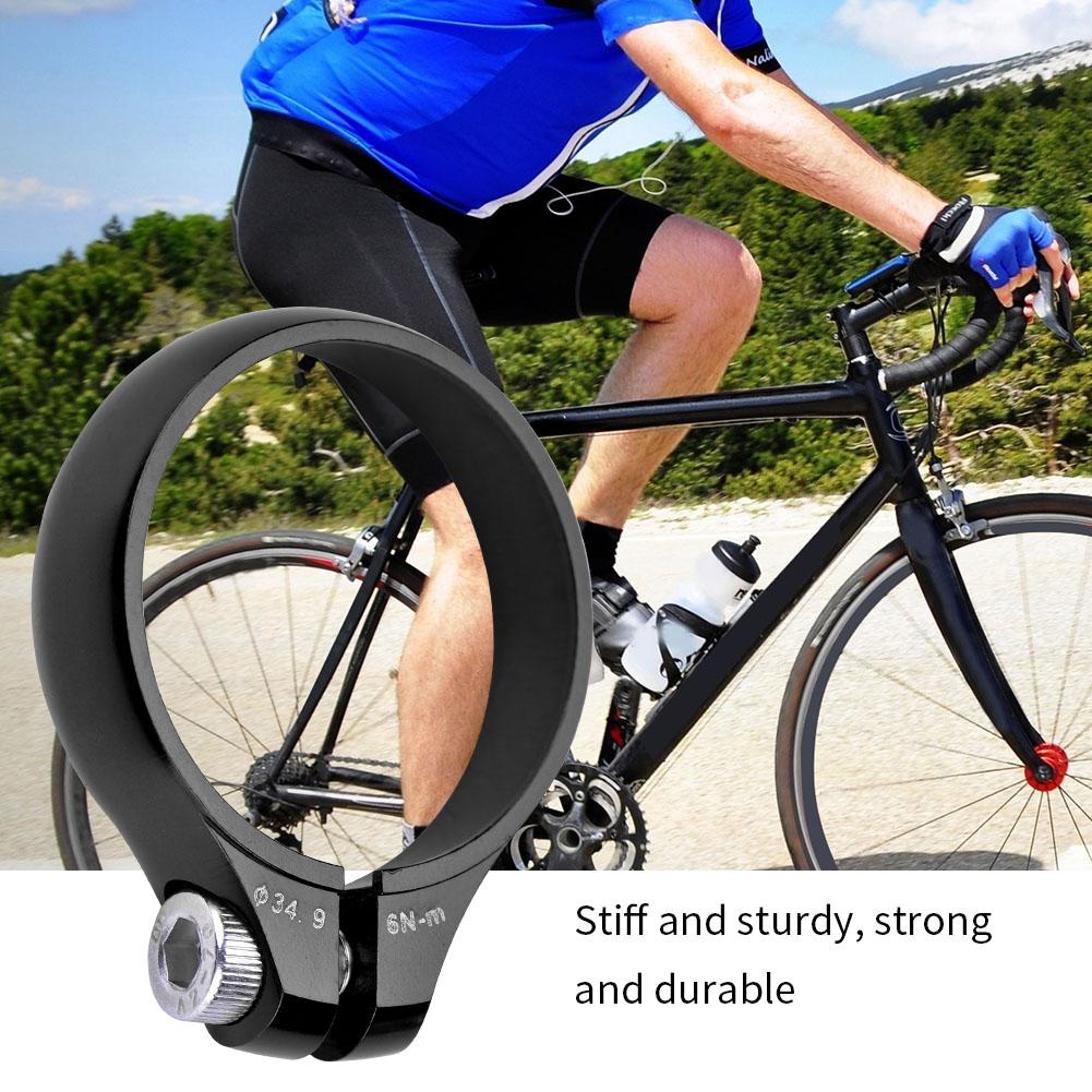 Сверхлегкий алюминиевый сплав 34,9 мм подседельный штырь для горного велосипеда, шоссейного велосипеда (черный)