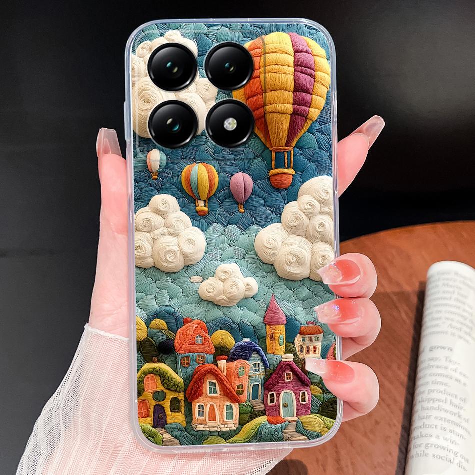 For Xiaomi 15T 14T Pro Phone Case Lovely Fish Patterns Soft TPU Clear Silicone Bumper For Xiaomi 15TPro 14 T Lightweight Funda