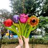 1/6set Daisy Ballon Bouquets With Random Color Packing Bag DIY Bouquet Balloon Mothers Day Kids Gifts