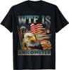 WTF Is A Kilometer Eagle Badge American Burger 4th of July T-Shirt