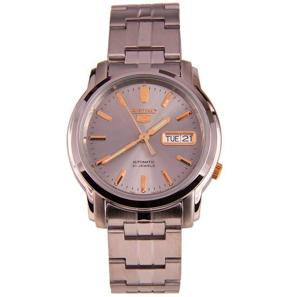 Seiko 5 Automatic Analog Gray Business Automatic Seiko SNKK67K1 Men's