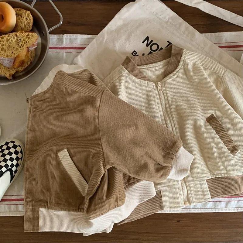 Boys' Fashionable Corduroy Jacket - Spring & Autumn Toddler Casual Cardigan