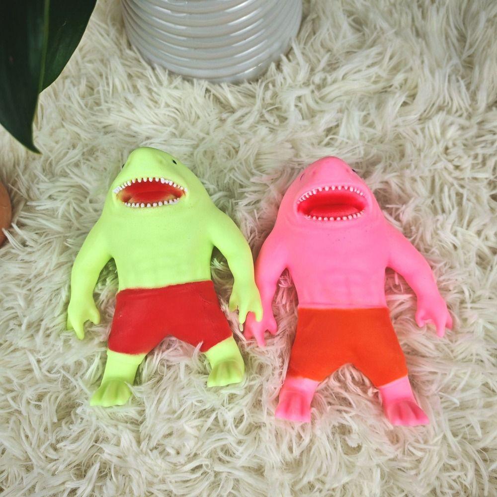 Kneading Shark Fidgeting Toys Slow Rebound Sharkman Relax Toys Shark Squeeze Toy  Children Adult