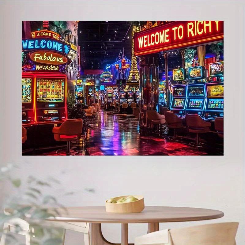 1 piece of photo background cloth. This background cloth showcases the vitality and luxury of the Las Vegas casino