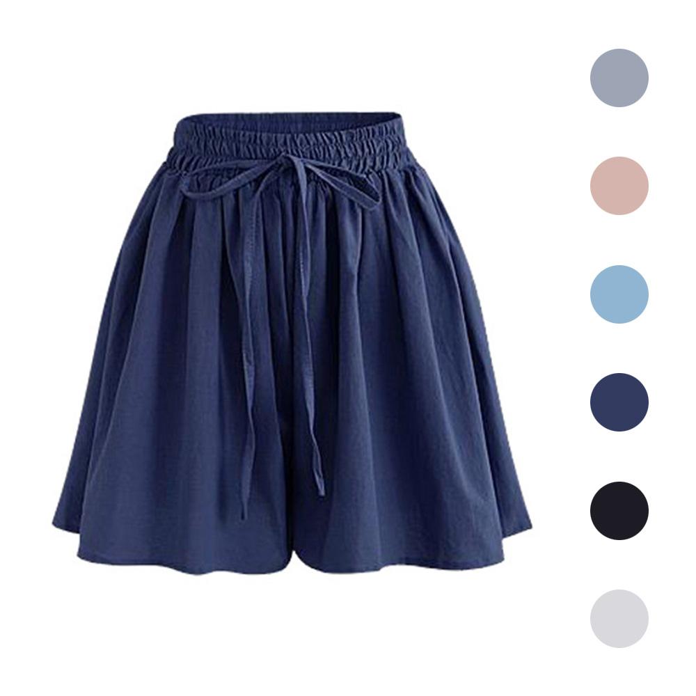 Женские брюки, широкие брюки, летние, повседневные, больших размеров, свободные, однотонные, с эластичной резинкой на талии, шифоновые шорты