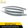 3D Stainless Steel Rain Guards & Sun Visor Trim for 11-17 Passat