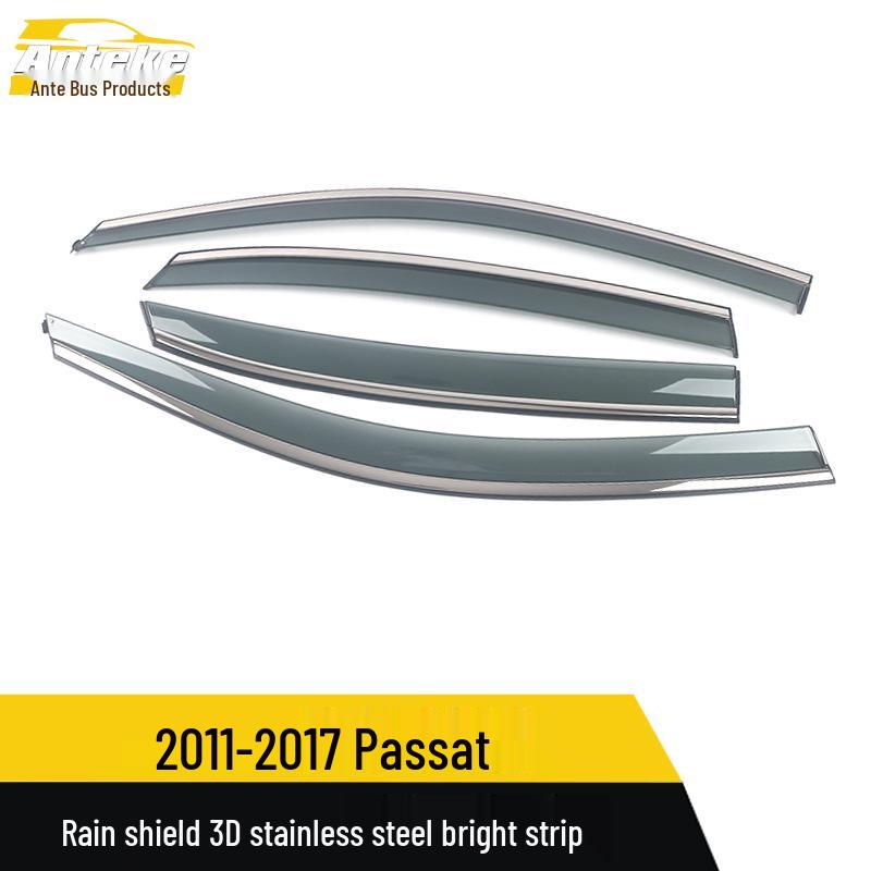 3D Накладки на окна из нержавеющей стали и отделка козырька от солнца для Passat 11-17