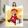 Candy Candy Cartoon Flannel Blanket Anime Fashion Throw Blanket for  Sofa Bedding Lounge 125*100cm Quilt