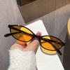 Stylish Black Frame Sunwear With Tinted Lenses For Casual Daywear And Events