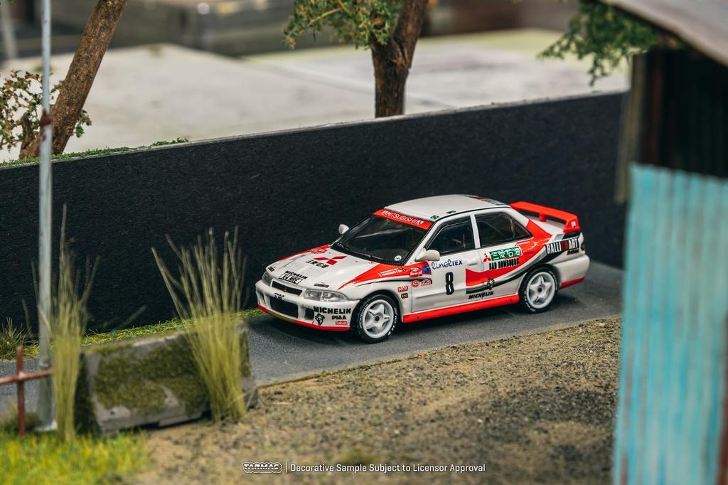 Speedmaster Japan TARMACWORKS Mitsubishi Lancer Evolution Rallye 1993 Parmander Finished Model 1/64 Monte-Carlo K. Eriksson/S. T64G-048-93MCR08